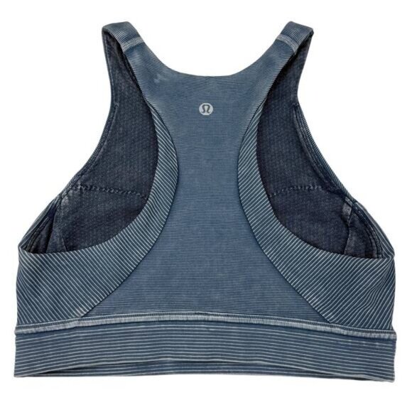 Lululemon Bob and Weave Bra In Washed Night Diver Size 4 - Picture 3 of 5